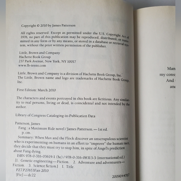 Fang | Maximum Ride: Book 5 - Picture 7 of 8